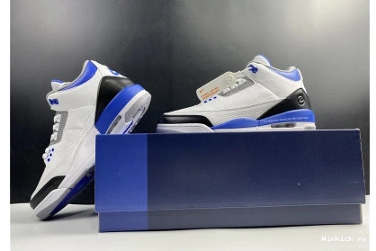 SHOES BLUE RETRO 3 AIR WHITE JORDAN 1108